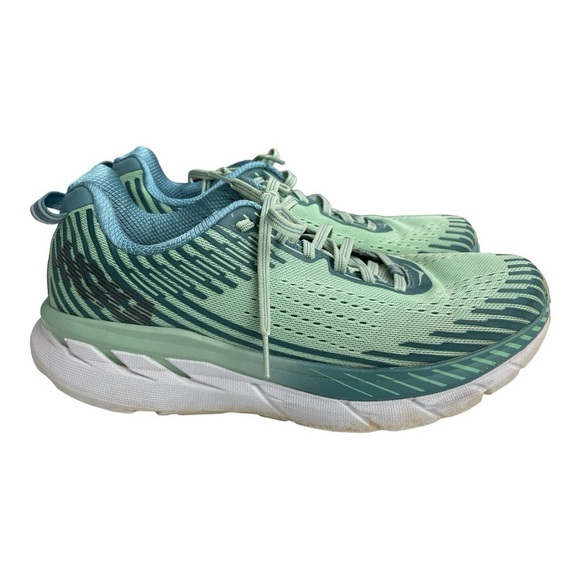 Hoka One One Women's Clifton 5 Size 10.5 Sneakers
Blue Mint Green - Picture 3 of 9